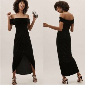 Rare - BHLDN Edison Dress in Black Size 8